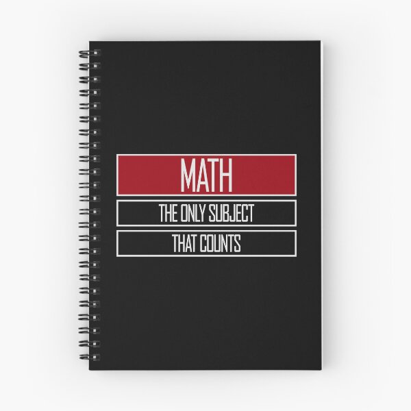 Item preview, Math The Only Subject That Counts Funny Nerd Pun Quote designed and sold by shirt-o-mat.