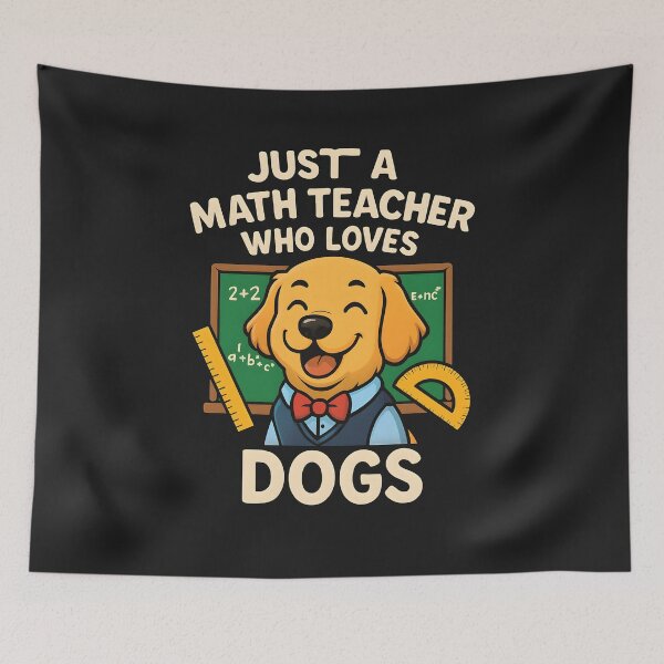 Item preview, A Math Teacher Who Loves Dogs designed and sold by Pixel-Lair.