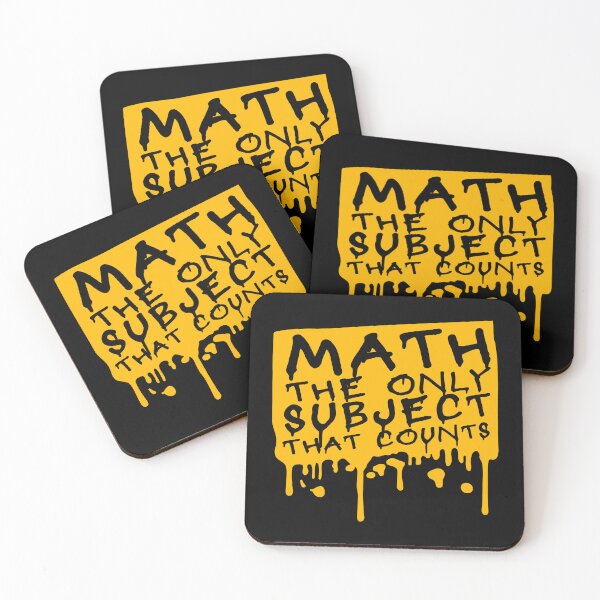 Item preview, Math The Only Subject That Counts Funny Nerd Pun Quote designed and sold by shirt-o-mat.