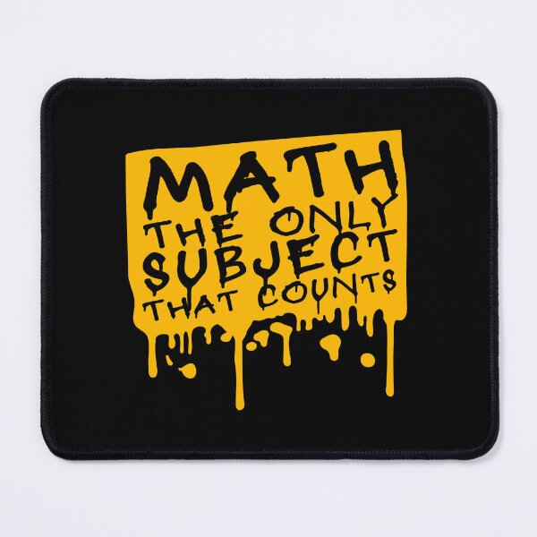 Item preview, Math The Only Subject That Counts Funny Nerd Pun Quote designed and sold by shirt-o-mat.