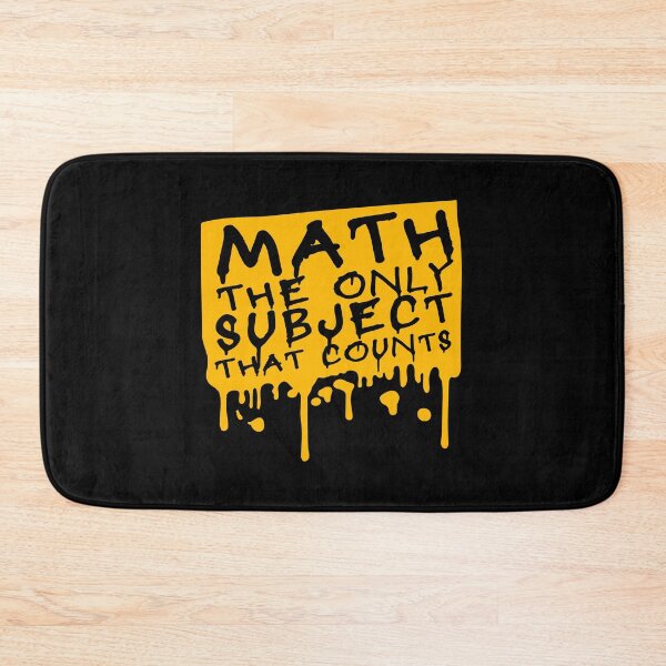 Item preview, Math The Only Subject That Counts Funny Nerd Pun Quote designed and sold by shirt-o-mat.