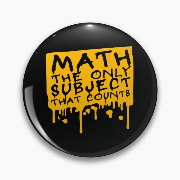 Item preview, Math The Only Subject That Counts Funny Nerd Pun Quote designed and sold by shirt-o-mat.