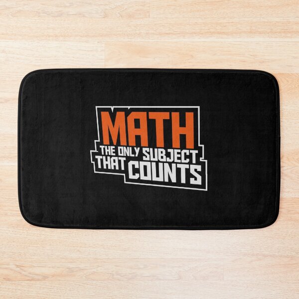 Item preview, Math The Only Subject That Counts Funny Nerd Pun Quote designed and sold by shirt-o-mat.
