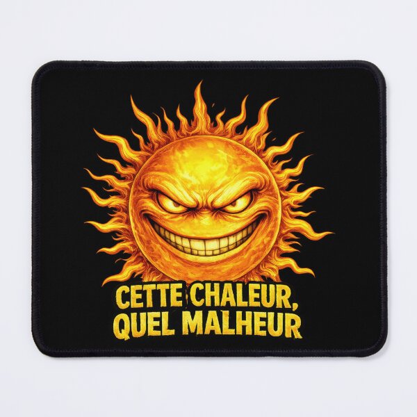 Item preview, This heat! What a disaster! Cruel sun and summer heatwave! Humor designed and sold by WordPlayStudio.
