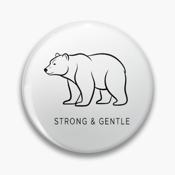 Item preview, Minimalist Bear Strong and Gentle Line Art designed and sold by Orviona.