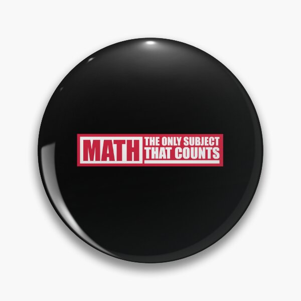 Item preview, Math The Only Subject That Counts Funny Nerd Pun Quote designed and sold by shirt-o-mat.