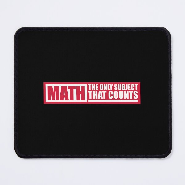 Item preview, Math The Only Subject That Counts Funny Nerd Pun Quote designed and sold by shirt-o-mat.