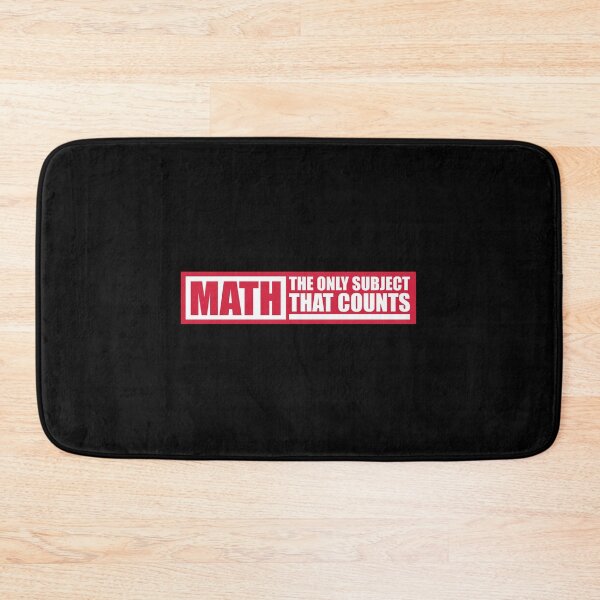 Item preview, Math The Only Subject That Counts Funny Nerd Pun Quote designed and sold by shirt-o-mat.