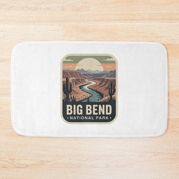 Item preview, Big Bend National Park Vintage Travel Badge designed and sold by Teelogic.