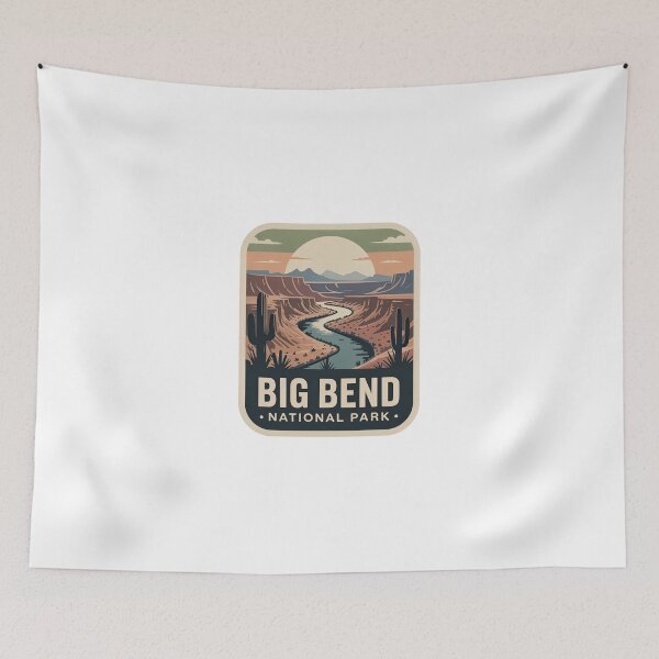 Item preview, Big Bend National Park Vintage Travel Badge designed and sold by Teelogic.