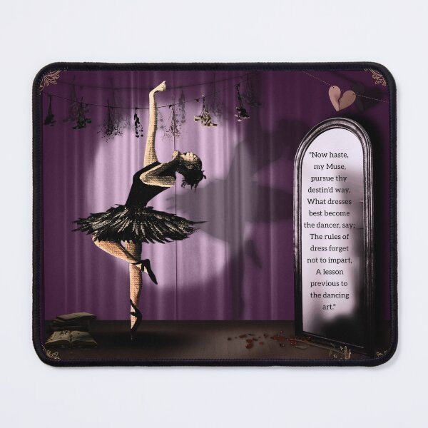 Item preview, The Dancing Muse Goth Ballerina Acrylic Painting designed and sold by ArtistsAtticWI.