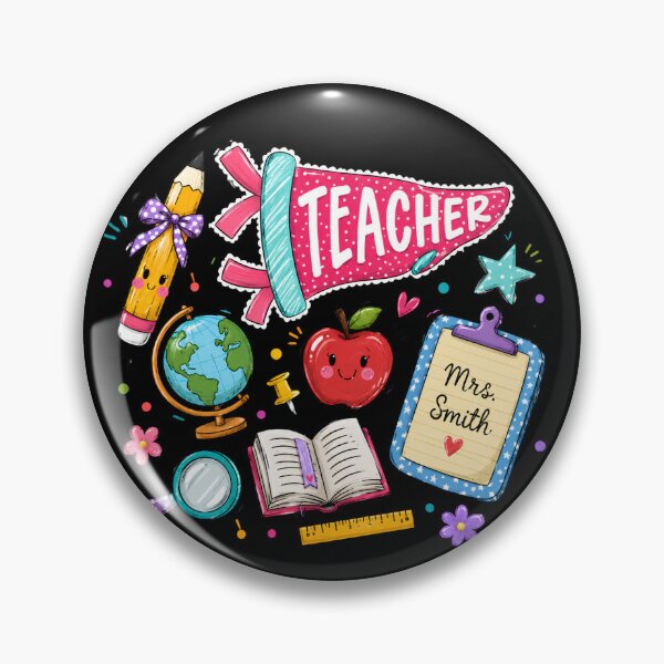 Item preview, Teacher Pennant Preppy Coquette School Supplies Back To School Art designed and sold by VGAfanatic.