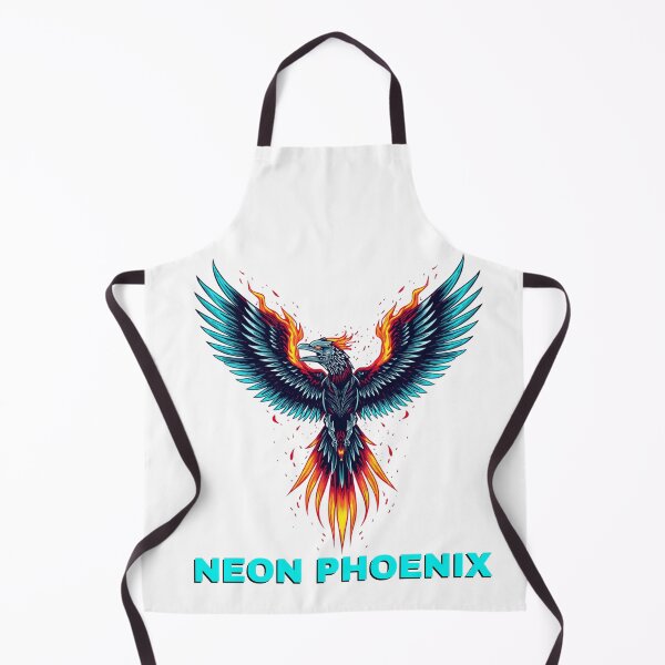 Item preview, Cyberpunk Neon Phoenix Mythical Cyber Bird Cybernetic Armor designed and sold by BrokenVibe.