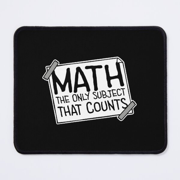 Item preview, Math The Only Subject That Counts Funny Nerd Pun Quote designed and sold by shirt-o-mat.