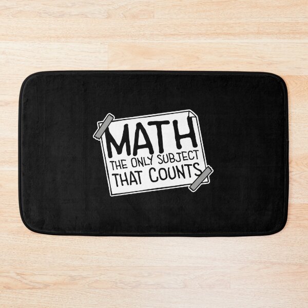 Item preview, Math The Only Subject That Counts Funny Nerd Pun Quote designed and sold by shirt-o-mat.