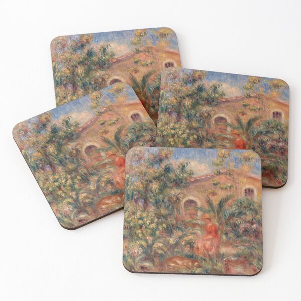 Item preview, Woman in Red Sunlit Garden designed and sold by artofuniverse.