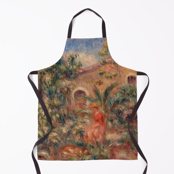 Item preview, Woman in Red Sunlit Garden designed and sold by artofuniverse.