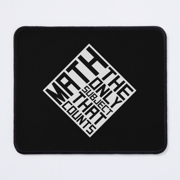 Item preview, Math The Only Subject That Counts Funny Nerd Pun Quote designed and sold by shirt-o-mat.