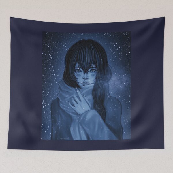 Item preview, Beautiful girl outside while it's snowing designed and sold by Witseart.