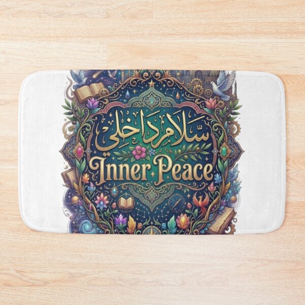 Item preview, Inner Peace Arabic Calligraphy - Premium Bilingual Mandala Art designed and sold by MemoMetaverse.
