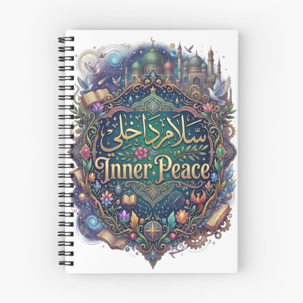 Item preview, Inner Peace Arabic Calligraphy - Premium Bilingual Mandala Art designed and sold by MemoMetaverse.