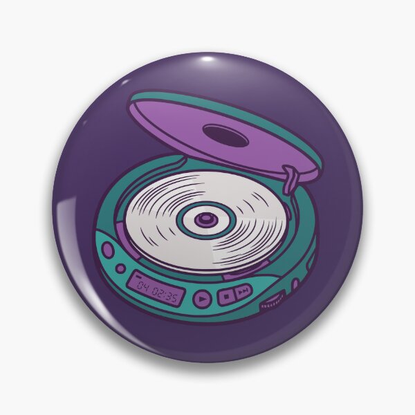 Item preview, Portable CD Player Vintage Comic Vector For Nineties Music Lovers designed and sold by roarsomethings.