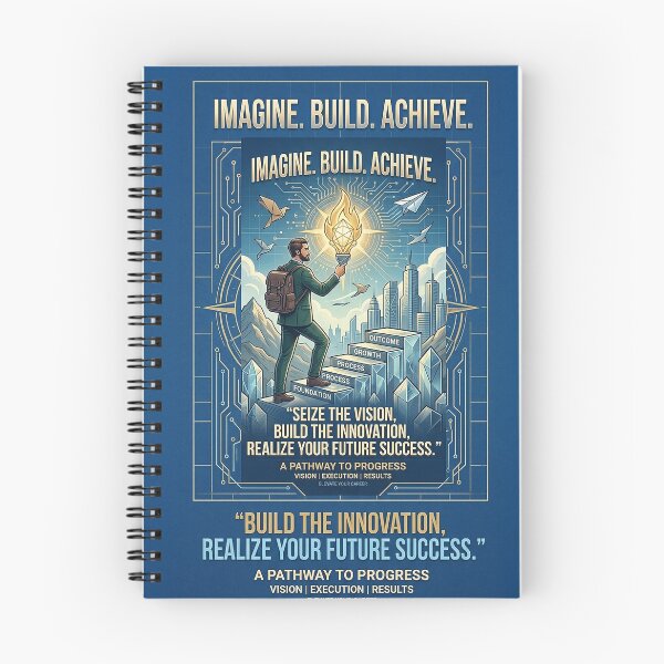 Item preview, Imagine Build Achieve - Pathway to Success Corporate Motivation designed and sold by ArtworkNorth.