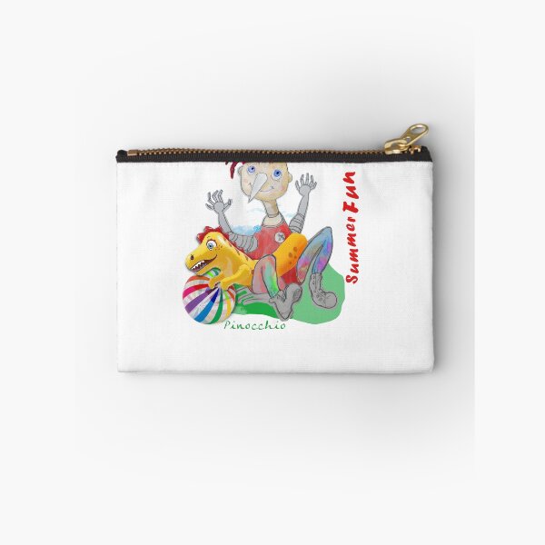 Item preview, Summer Fun Playing Wood PINOCCHIO with Swimming Dinosaur (Original Drawing by ACCI) designed and sold by VanyssaGraphics.
