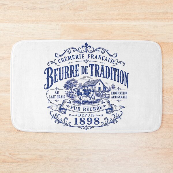 Item preview, Beurre de Tradition Vintage French Creamery Label | Rustic Butter Graphic designed and sold by newnomads-art.