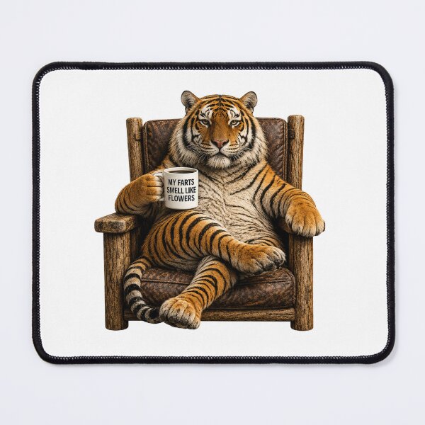 Item preview, My Farts Smell Like Flowers Tiger | Funny Coffee Tiger Humor designed and sold by HippyRikky.