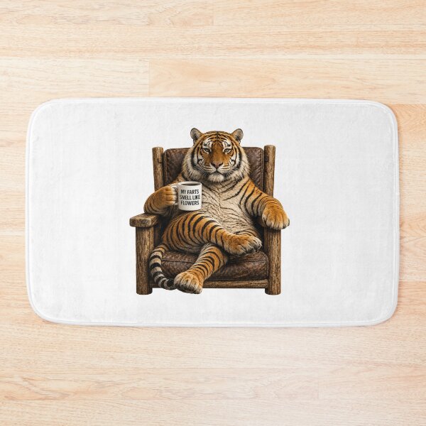 Item preview, My Farts Smell Like Flowers Tiger | Funny Coffee Tiger Humor designed and sold by HippyRikky.