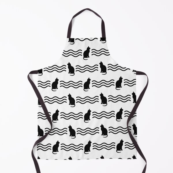 Item preview, Black & white cats pattern designed and sold by Mint + Midnight.