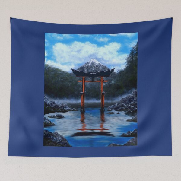 Item preview, Mysterious torii gate in water designed and sold by Witseart.