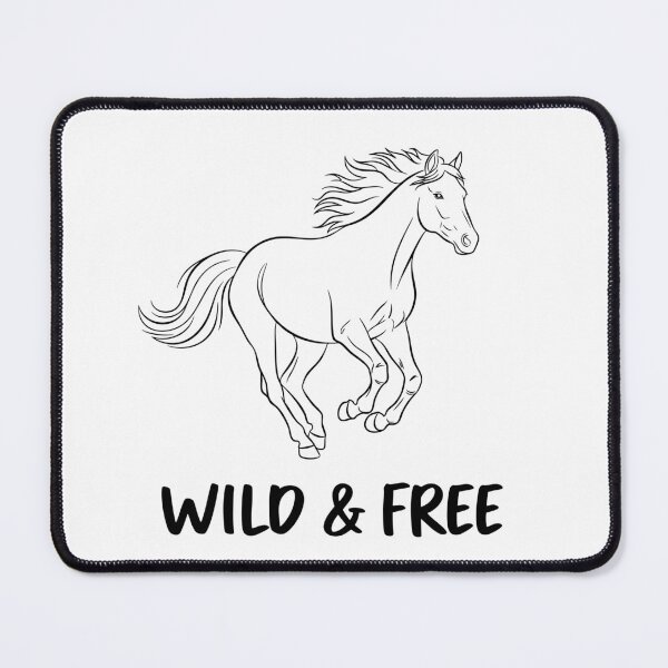 Item preview, Minimalist Horse Wild and Free Line Art designed and sold by Orviona.