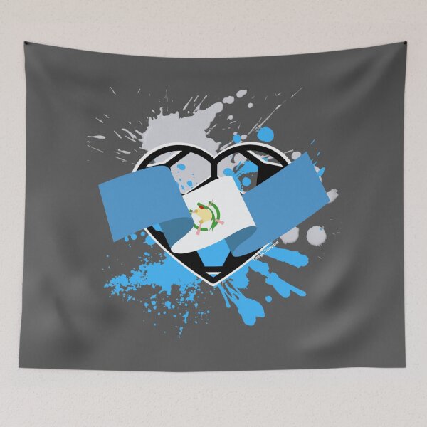Item preview, Guatemalan Flag Soccer Heart designed and sold by artbyomega.