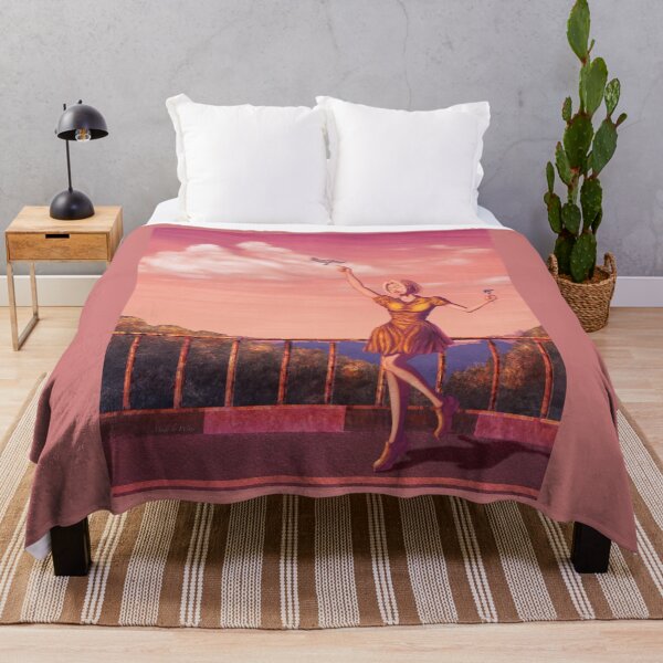 Item preview, Beautiful girl walking on a bridge during sunset designed and sold by Witseart.