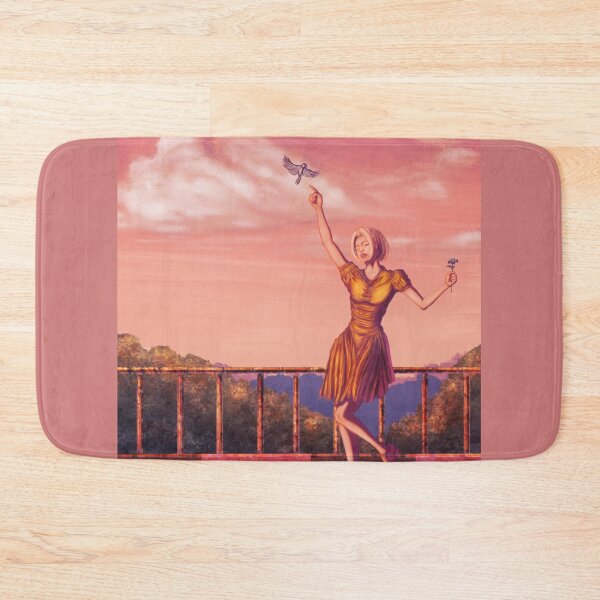 Item preview, Beautiful girl walking on a bridge during sunset designed and sold by Witseart.