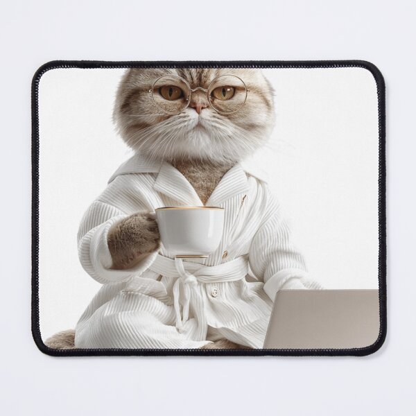 Item preview, Coffee Cat Working From Home designed and sold by LovePrintArt.