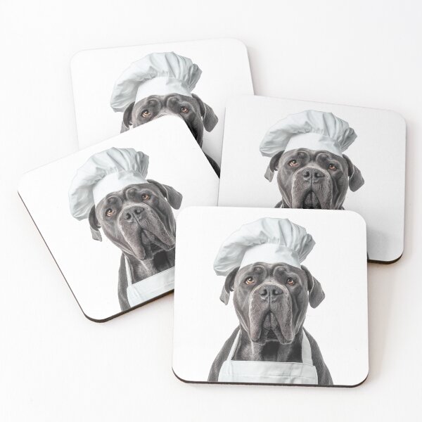 Item preview, Funny Cane Corso Dog Chef Realistic Animal Cooking Humor Art designed and sold by LazyOwlStore.