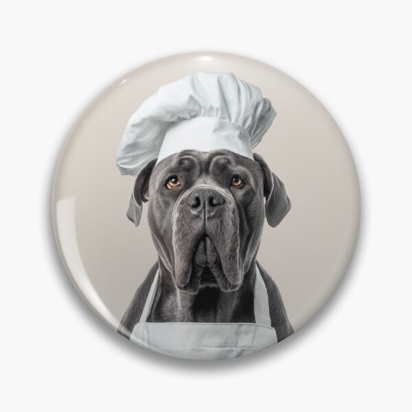 Item preview, Funny Cane Corso Dog Chef Realistic Animal Cooking Humor Art designed and sold by LazyOwlStore.