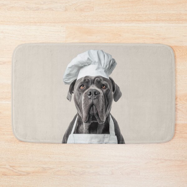 Artikelvorschau, Lustiger Cane Corso-Hundekoch, realistische Tierkochkunst, Humor entworfen und verkauft von LazyOwlStore.