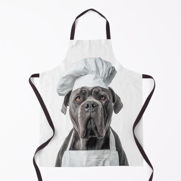 Item preview, Funny Cane Corso Dog Chef Realistic Animal Cooking Humor Art designed and sold by LazyOwlStore.