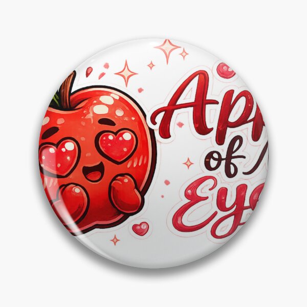 Item preview, Apple Of My Eye Cute Heart Eyes Apple Love Quote Design designed and sold by irfanshikh.