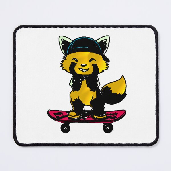 Item preview, Red Panda Skater Kawaii Cap Vest Animal designed and sold by AstronautMerch.