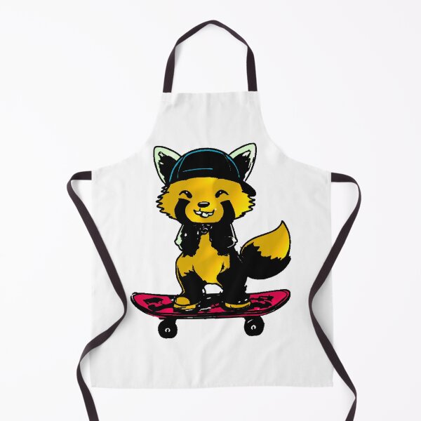 Item preview, Red Panda Skater Kawaii Cap Vest Animal designed and sold by AstronautMerch.