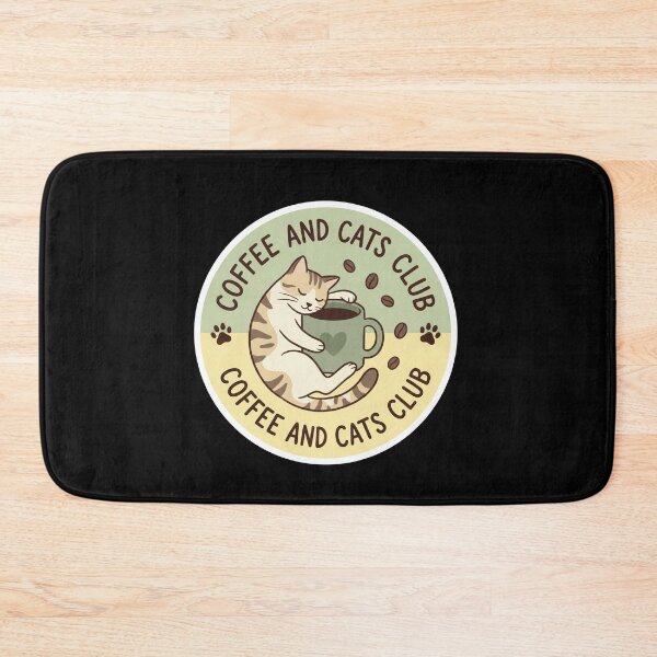 Item preview, Coffee and Cats Club Sticker designed and sold by Sketchlegacy.