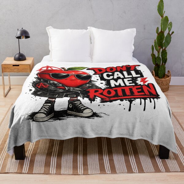 Item preview, Dont Call Me Rotten Funny Punk Apple Rebel Quote Design designed and sold by irfanshikh.