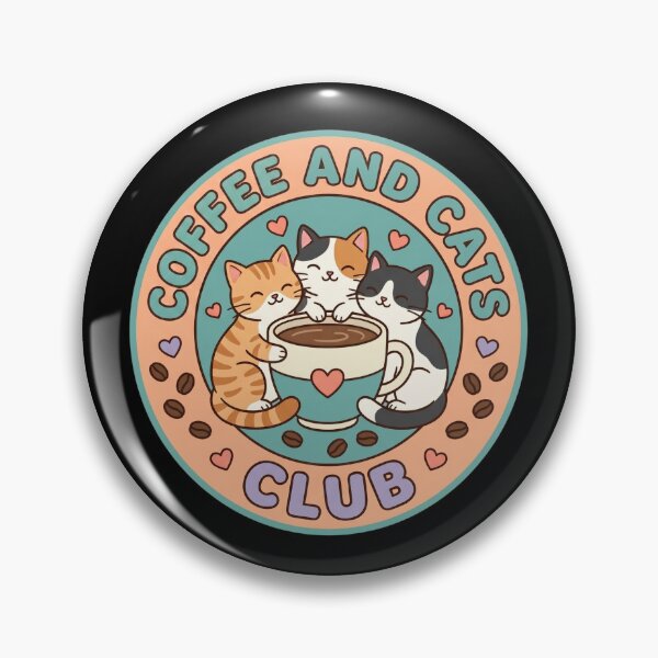 Item preview, Cozy Coffee Cats Club Trio Sticker  designed and sold by Sketchlegacy.