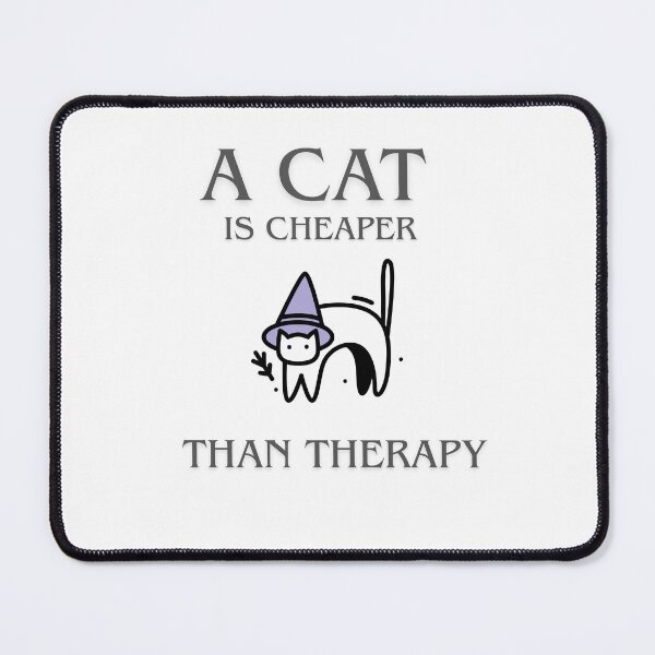 Item preview, A cat is cheaper than terapy - czarodziej designed and sold by Tshirtmania4you.