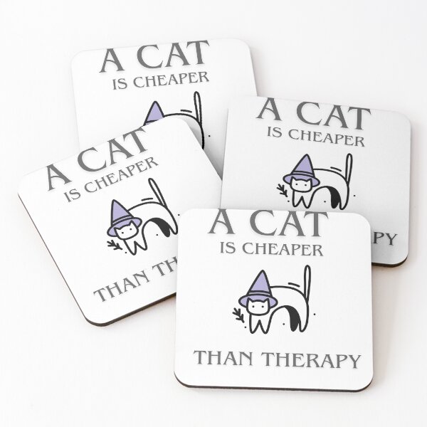 Item preview, A cat is cheaper than terapy - czarodziej designed and sold by Tshirtmania4you.